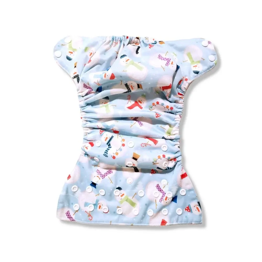 Blueberry OS Frosty Pocket Cloth Diaper Bamboo